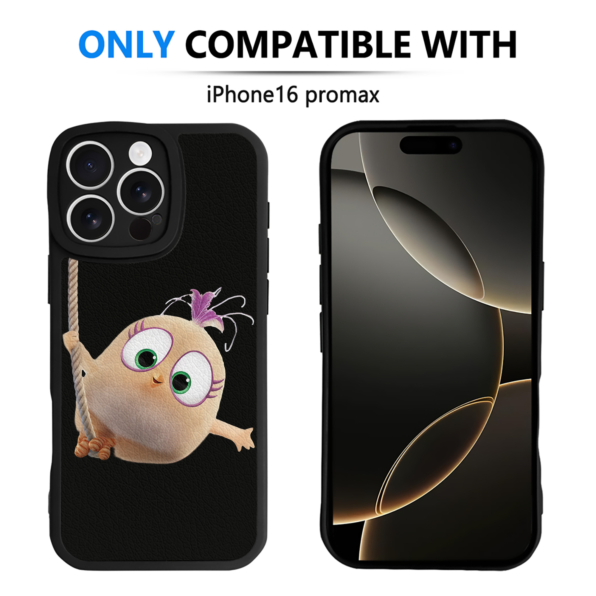 （画像用） Angry Birds アングリーバード 【iPhone 16シリーズ対応】シリコンスマホケース（レザー調） 材質：シリコン